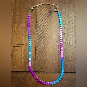 BAR Jewelry metallic sunset necklace and bracelet set